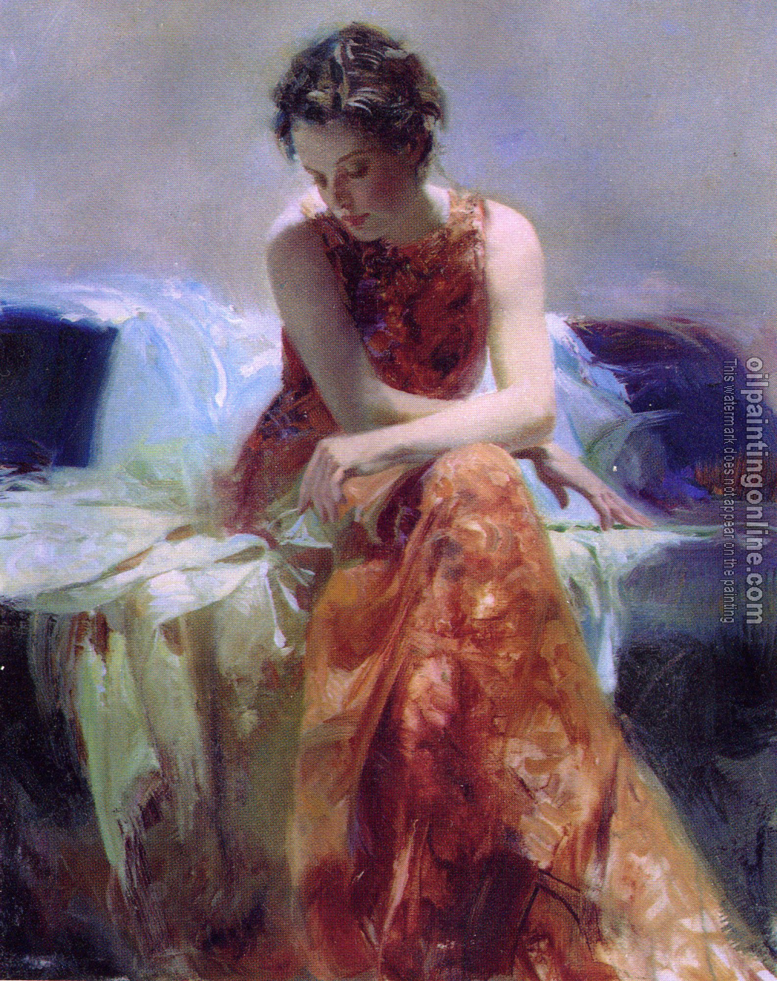 Pino Daeni - Impression oil painting.